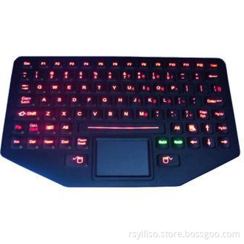 Backlight 89keys Silicone Industrial Keyboard Sealed With U